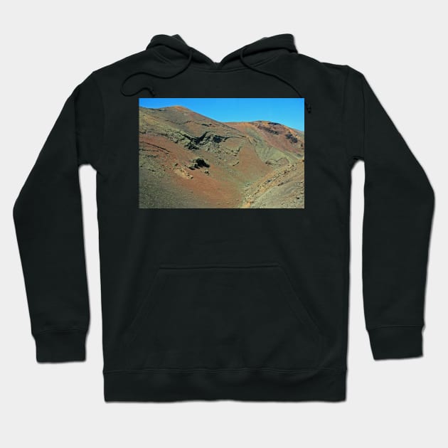 Volcanic Landscape, Lanzarote, May 2022 Hoodie by RedHillDigital